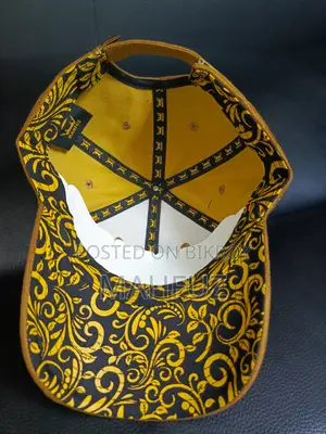 Brown Leather Cap by Mahfuz