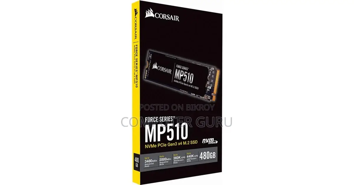 Corsair MP510 480GB NVMe PCIe Gen3 M.2 SSD