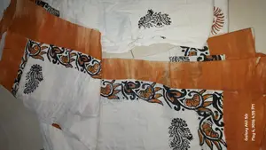 Cotton Batik Saree (New Condition) | With Blouse Piece | Special Offer