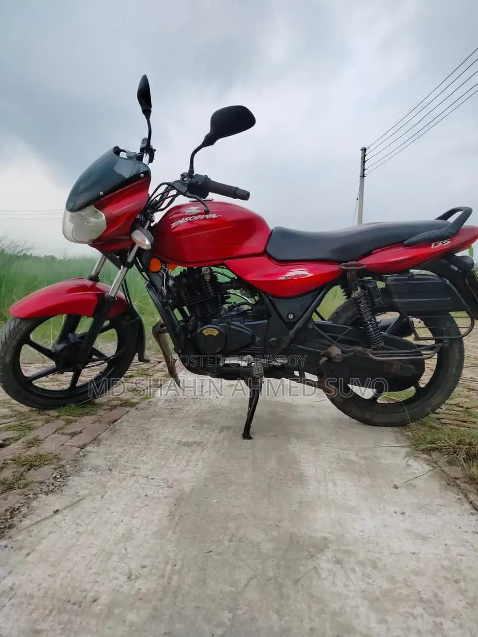 New Bajaj Discover 135 2015 Red