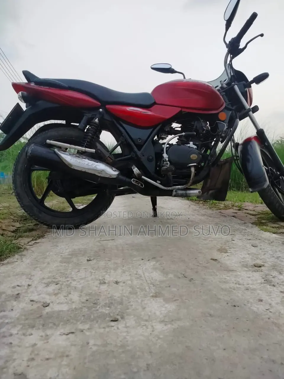 New Bajaj Discover 135 2015 Red