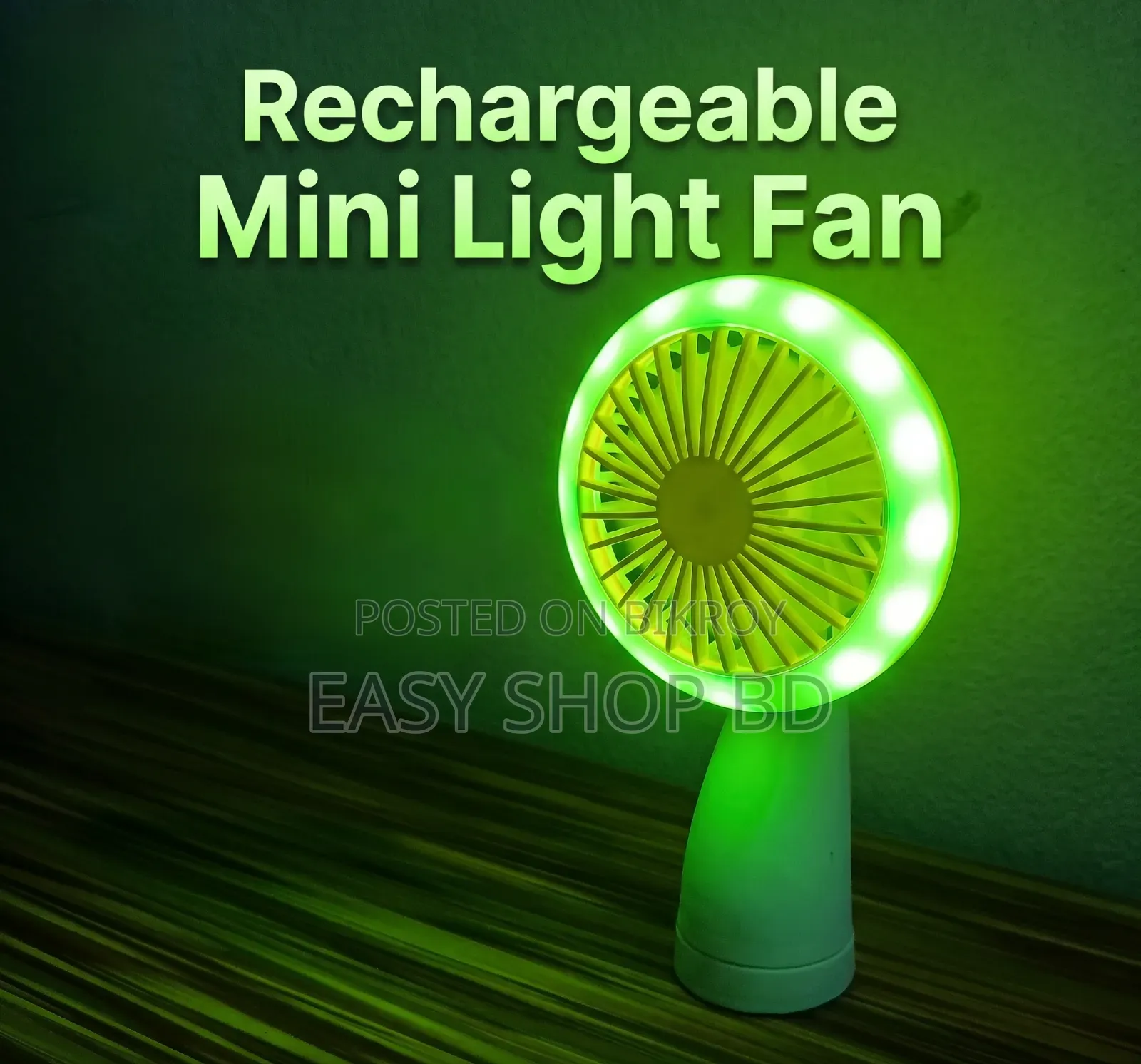 Rechargeable Mini Light Fan – Stay cool in the heat, solve your load-shedding woes!