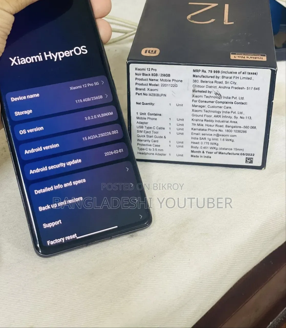 Xiaomi 12 Pro 256 GB Gray