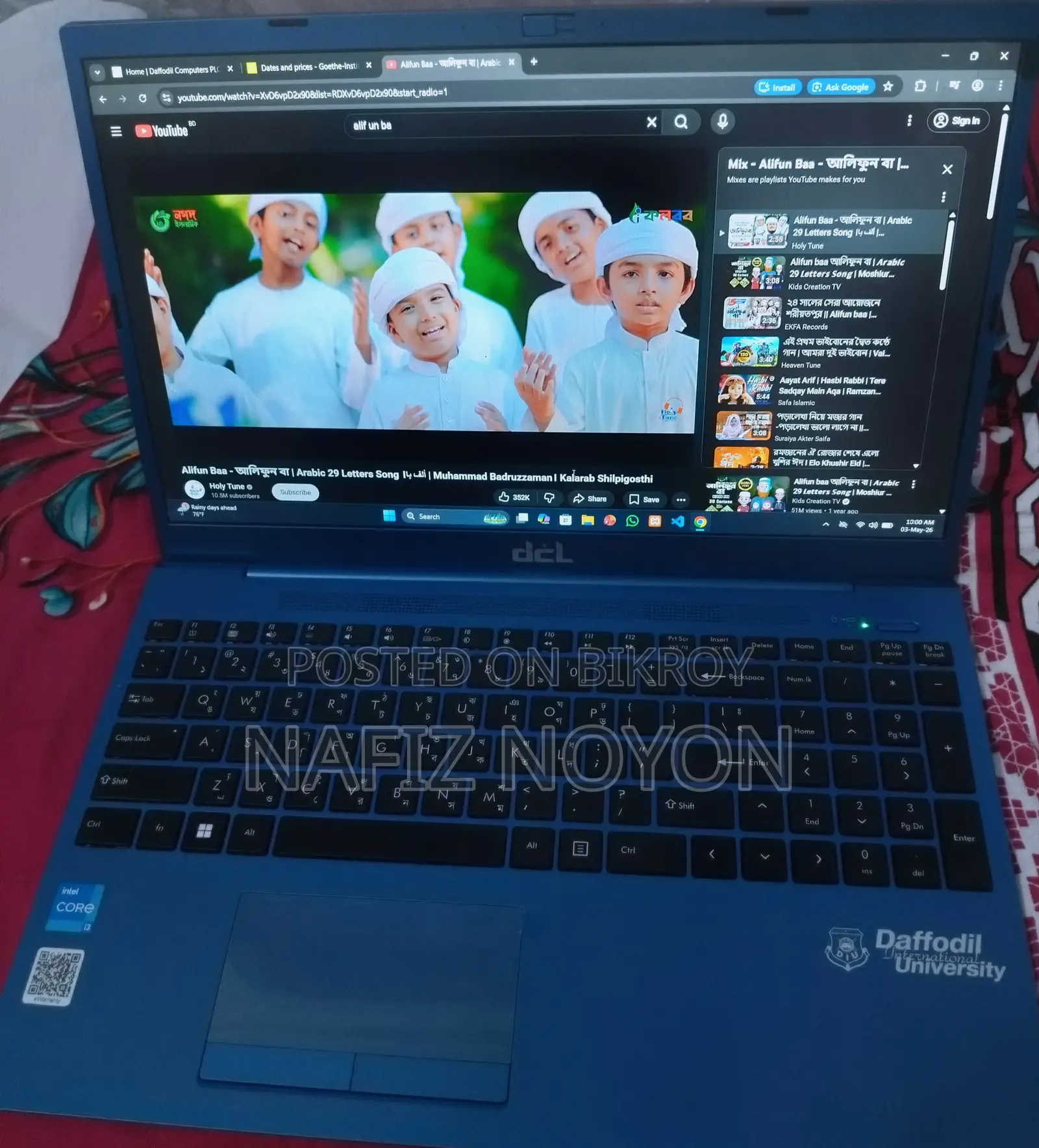 New Laptop 8GB Intel Core I3 SSD 500GB