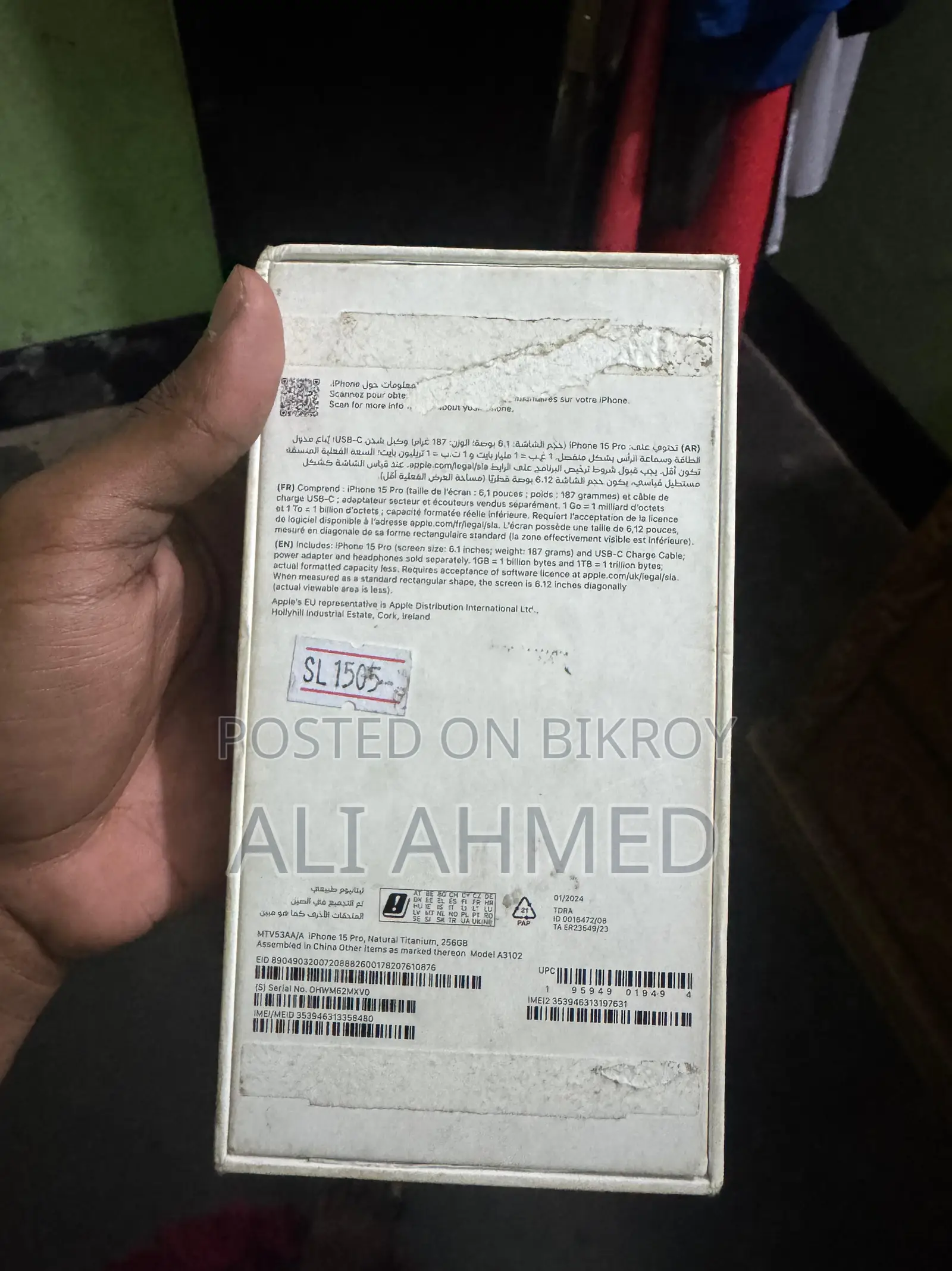 Apple iPhone 15 Pro 256 GB Gray