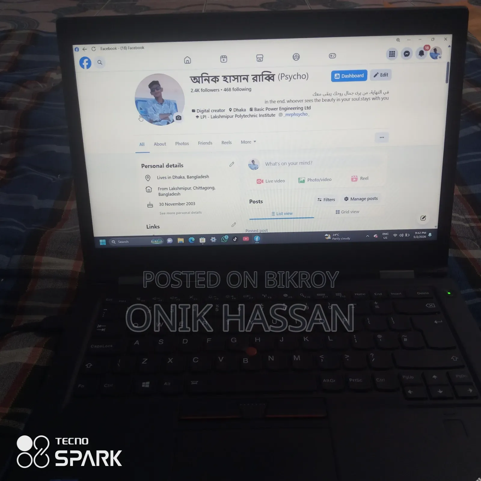 Laptop Lenovo ThinkPad X1 Carbon 8GB Intel Core I5 SSD 128GB