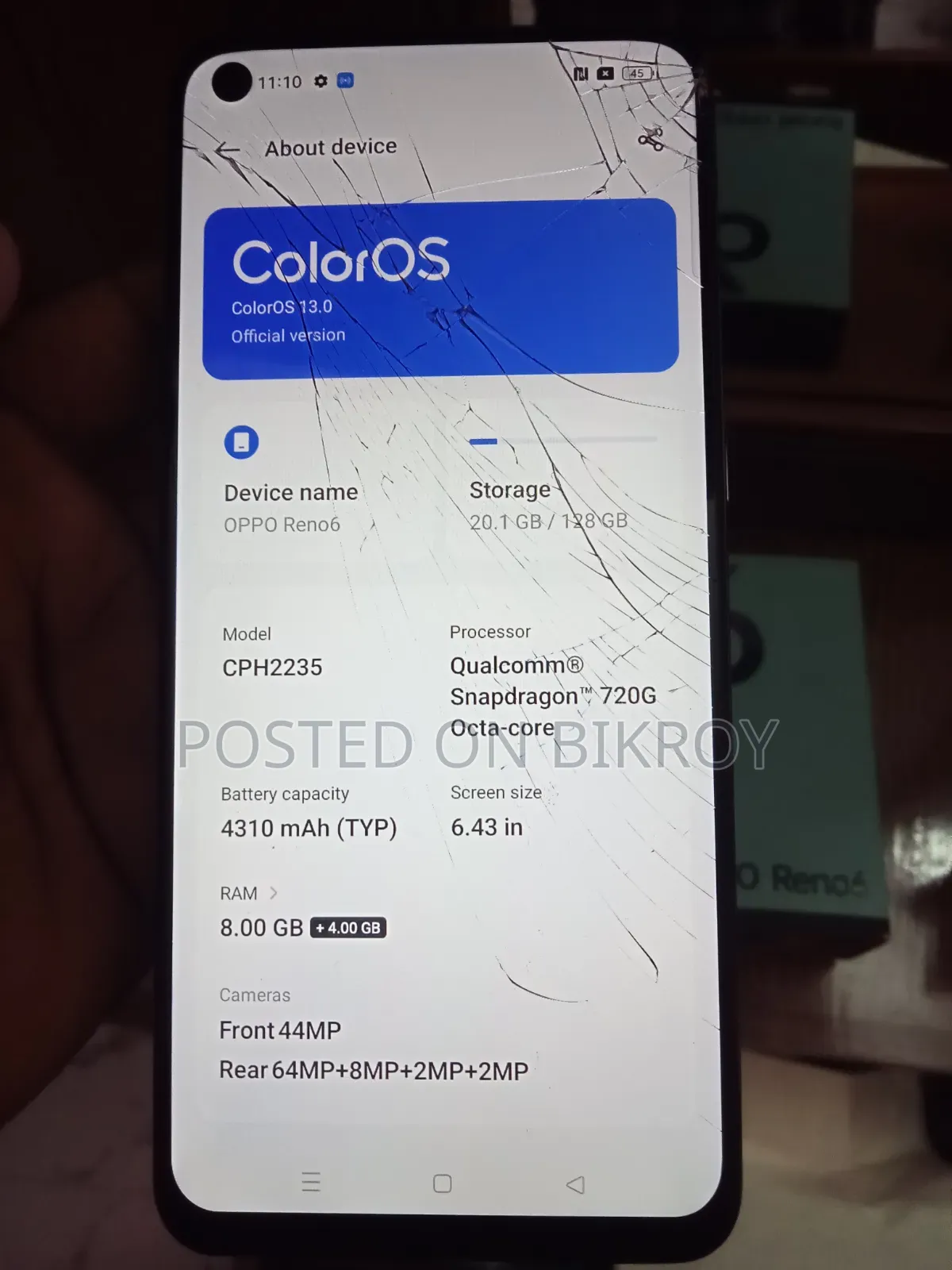 Oppo Reno6 128 GB Black