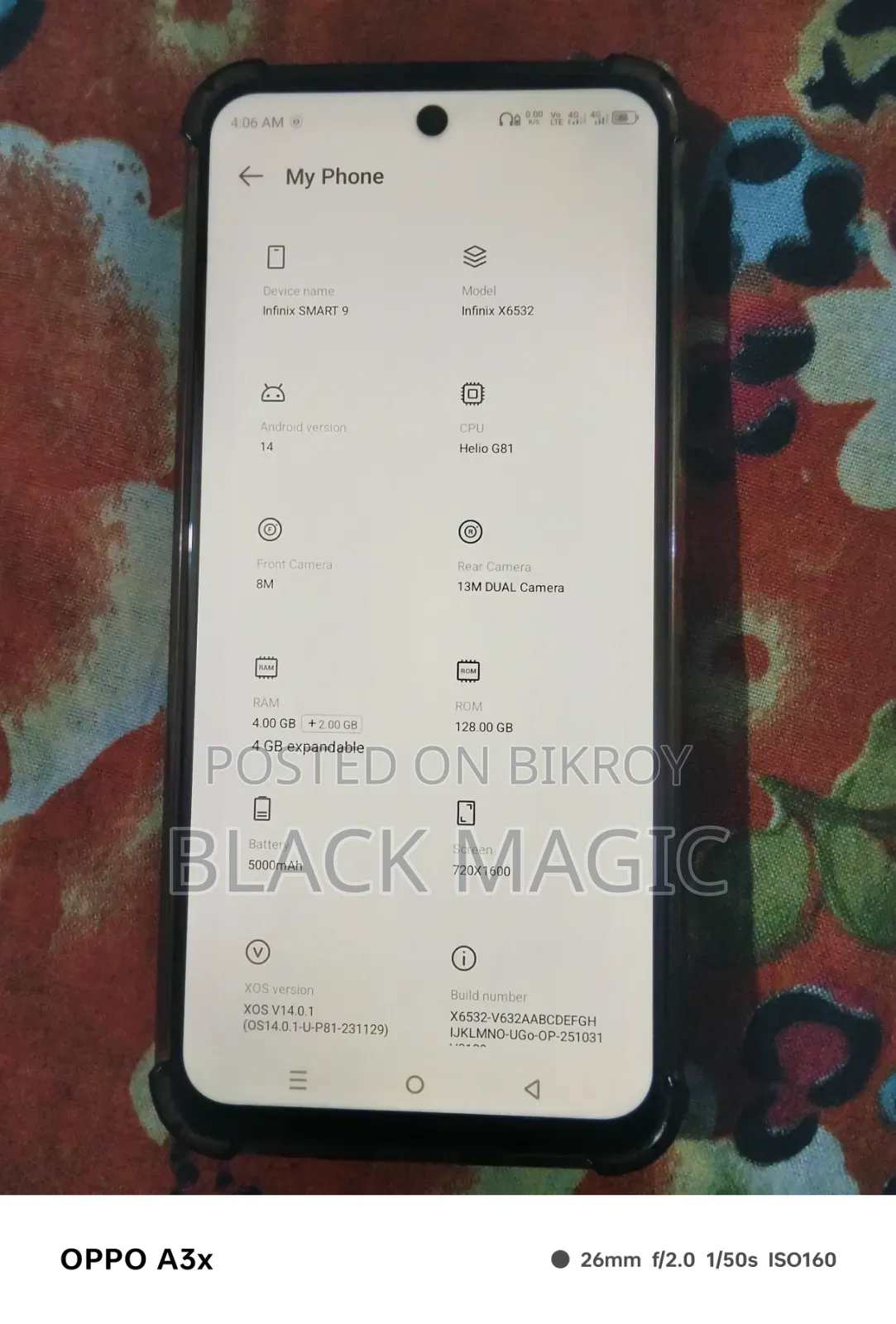 Infinix Smart 9 128 GB Silver