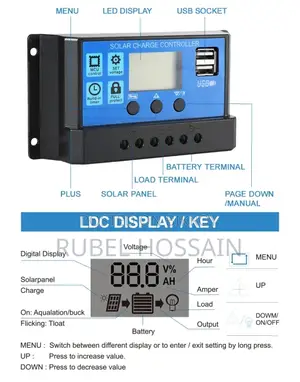 PWM Solar Charge Controller 10A
