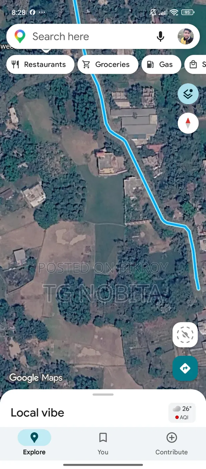 জয়দেবপুর দাক্ষিণখান ৩১ নং ওয়ার্ড এ জমির পরিমান ১ভিঘা ৫কাঠা