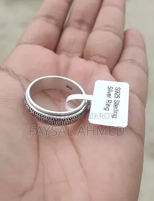 Rotatable S925 Hallmark Italian Silver Ring
