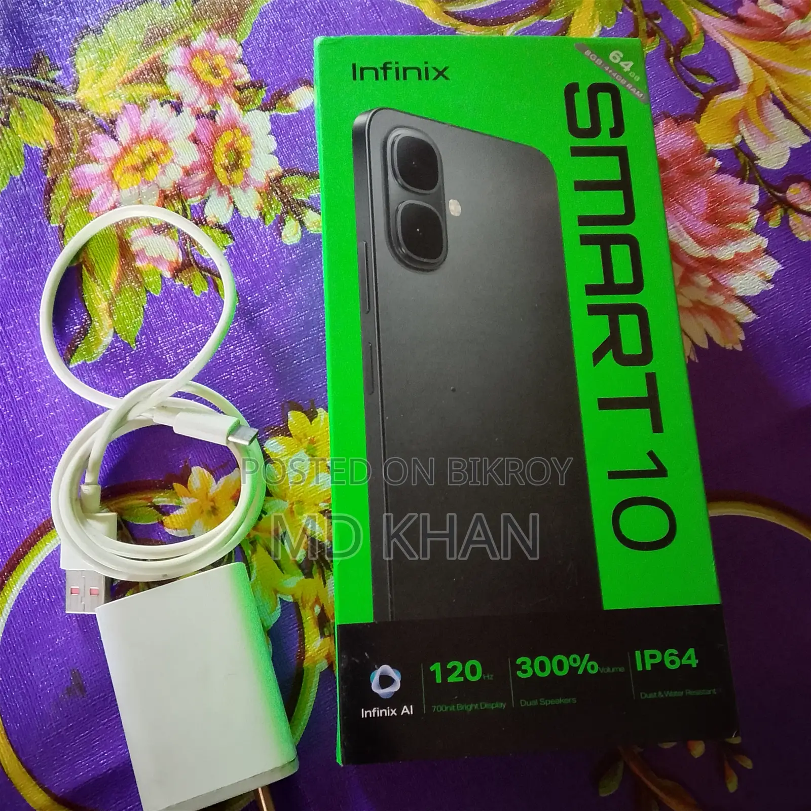 ইনফিনিক্স স্মার্ট ১০ এইচডি ৬৪ জিবি ব্ল্যাক