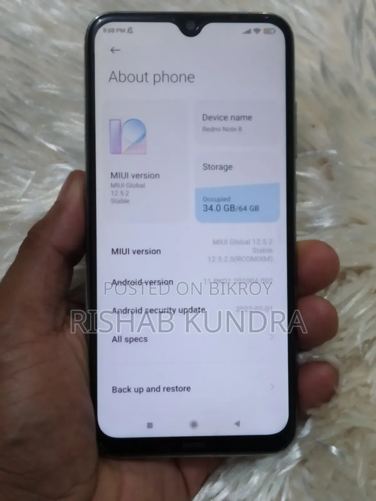 Xiaomi Redmi Note 8 64 GB White