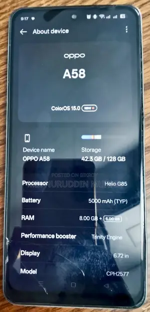 Oppo A58 128 GB Green