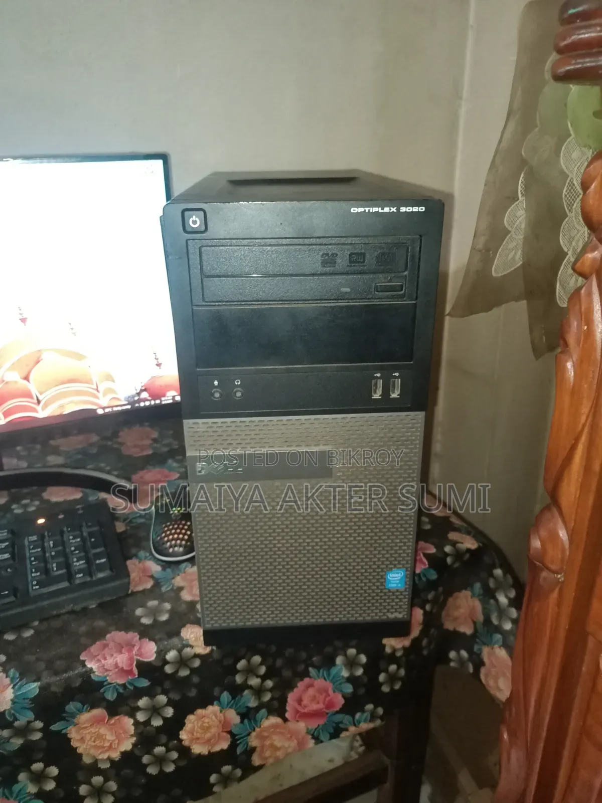 Desktop Computer Dell OptiPlex 3020 8GB Intel Core I3 SSD 256GB