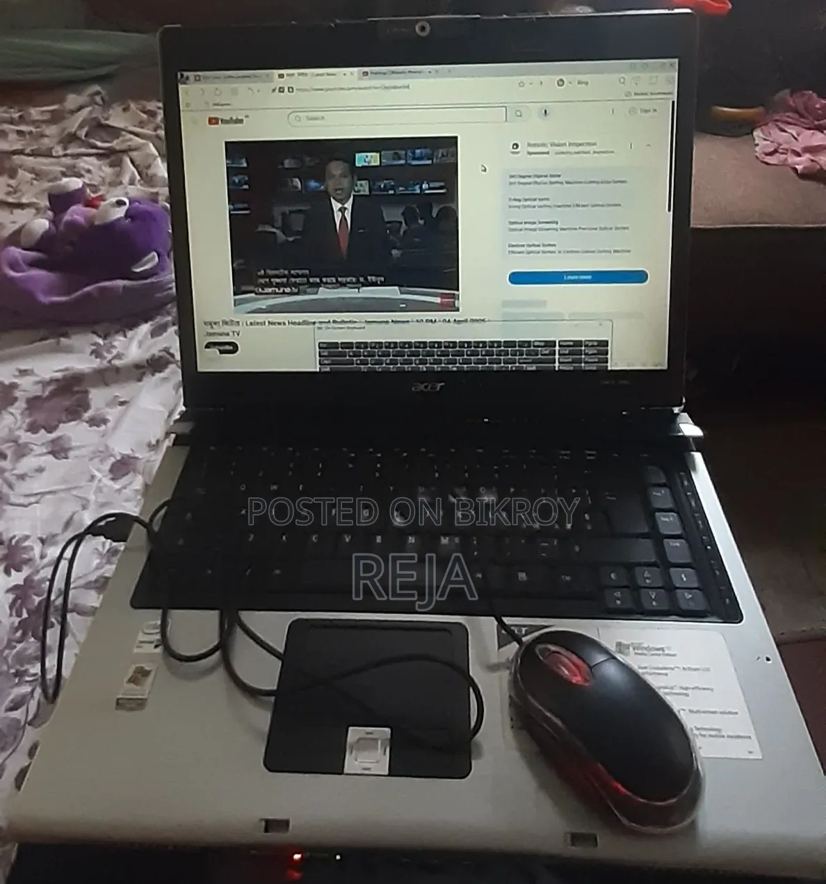 ল্যাপটপ Acer Aspire 5630 2GB Intel Core 2 Duo HDD+SSD 160GB