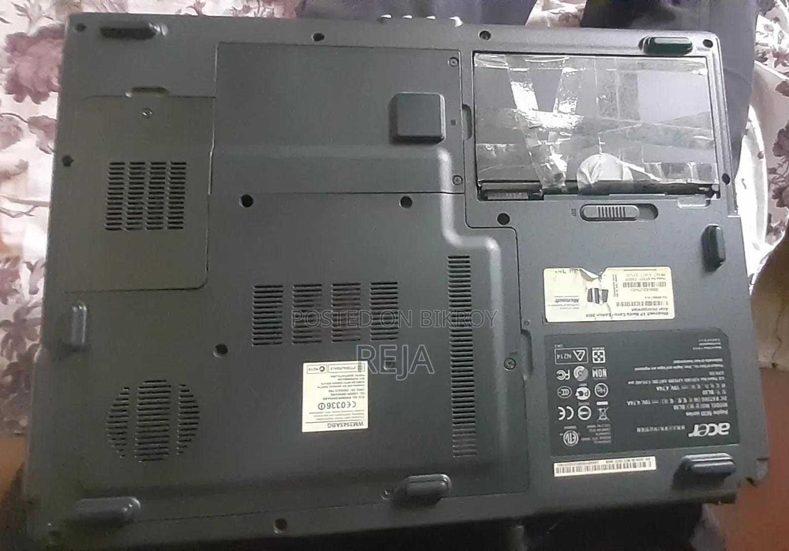 ল্যাপটপ Acer Aspire 5630 2GB Intel Core 2 Duo HDD+SSD 160GB