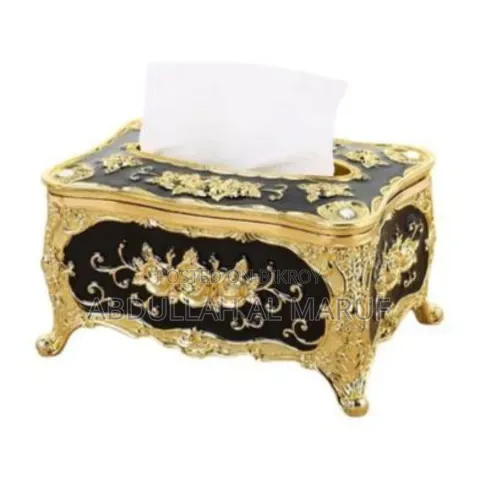 Tissue Box Holder Rose Pattern Design