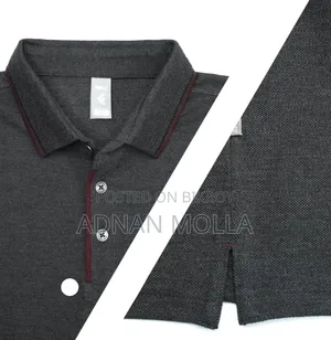 Premium Double Pk Cotton Polo - Anthra Melange