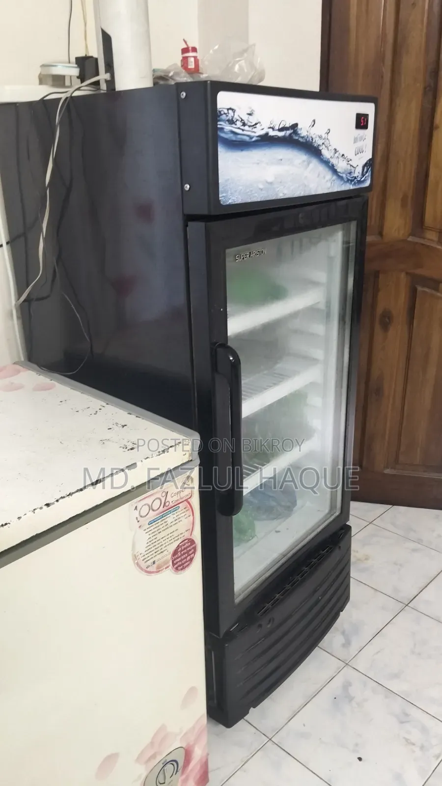 Beverage Cooler Glass Door Fridge