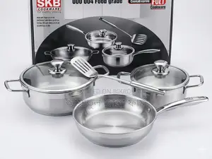 New SKB 7-Piece Cookware Set – Steel