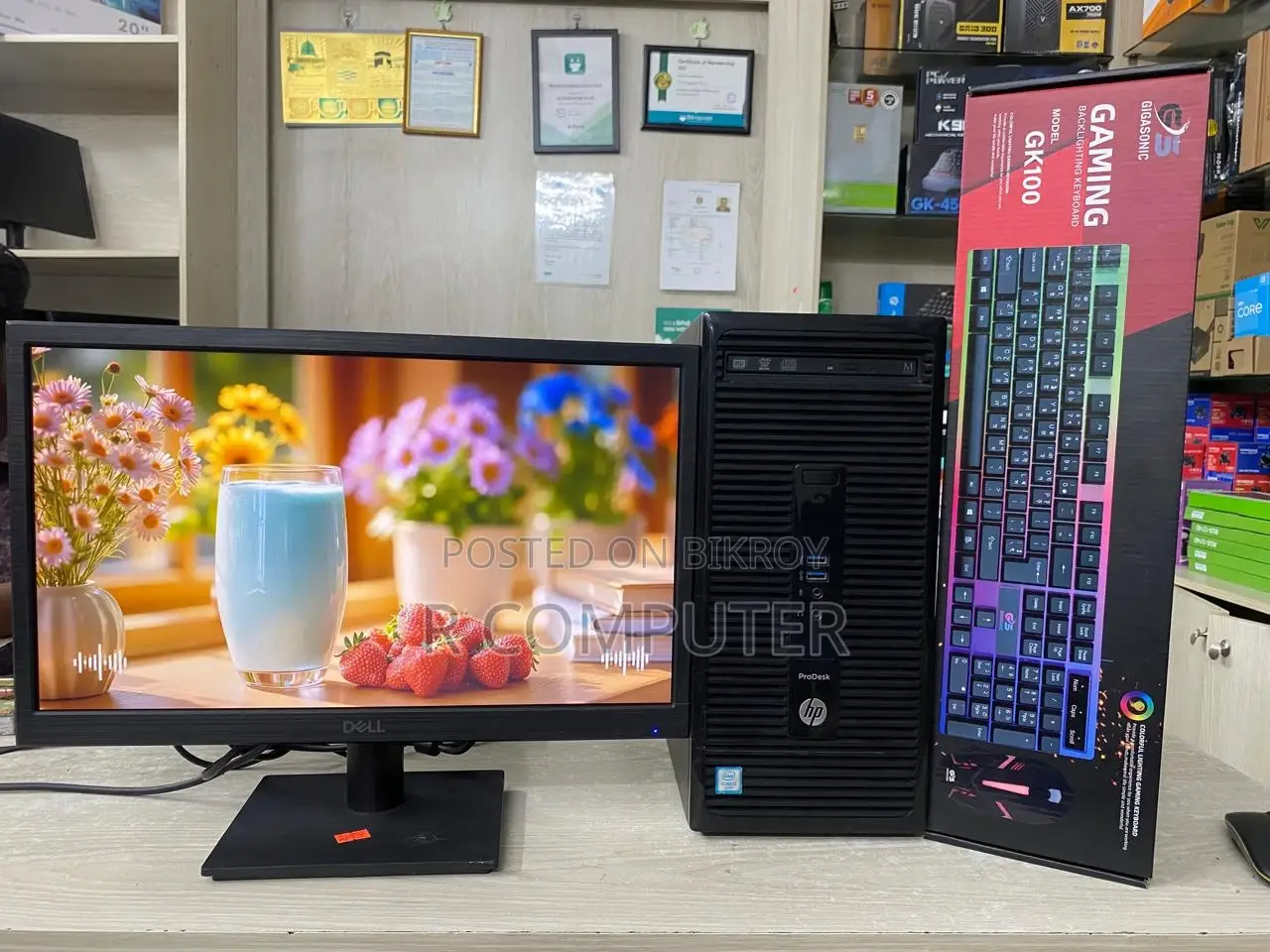 Desktop Computer HP ProOne 400 G3 8GB Intel Core I3 SSD 256GB