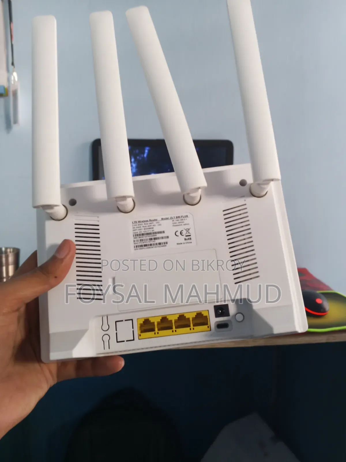 Robi WiFi Router ZLT S90 PLUS (4 Antenna) – Like New Condition