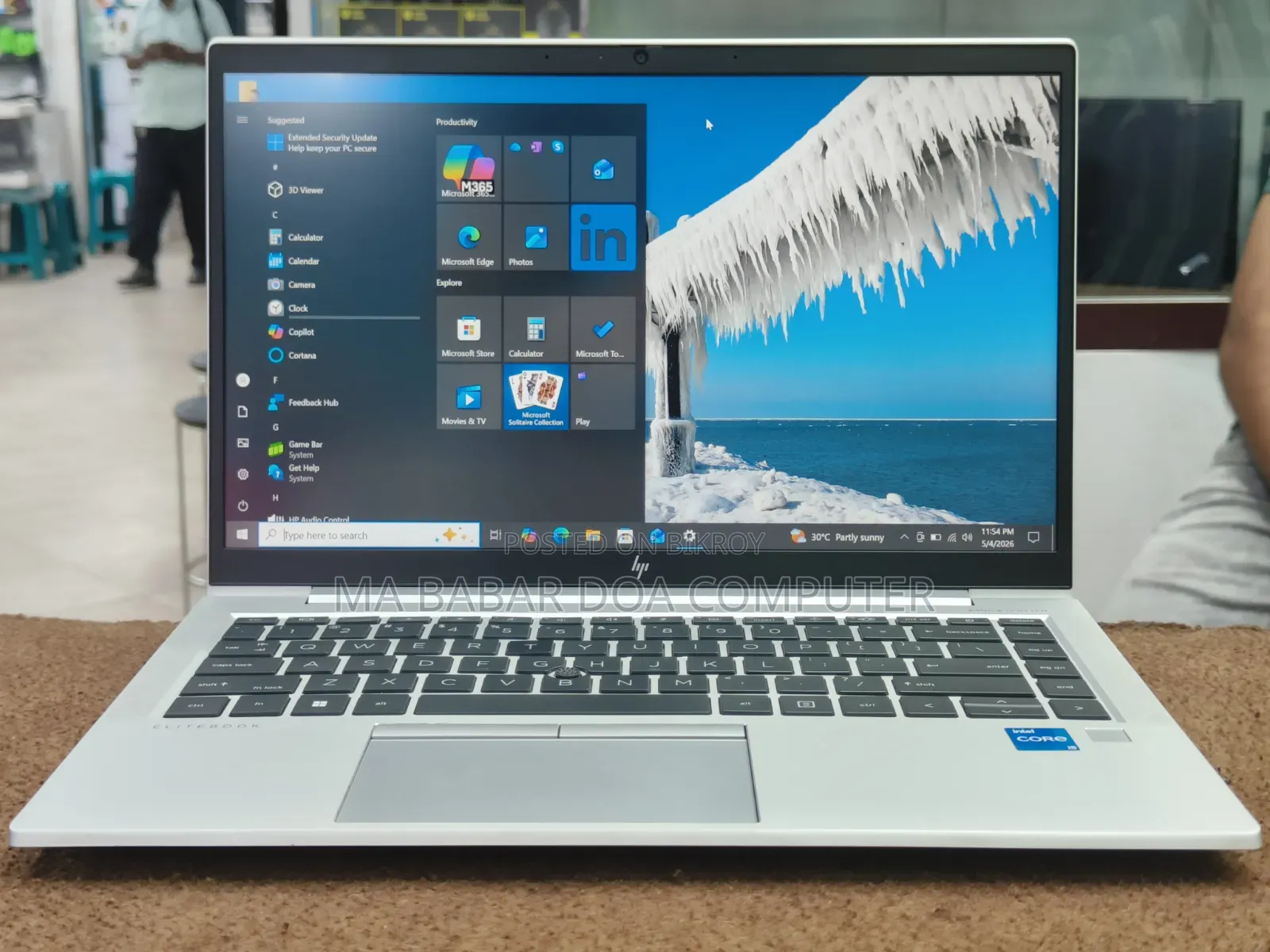 ল্যাপটপ HP EliteBook 840 G8 16GB Intel Core I5 SSD 256GB