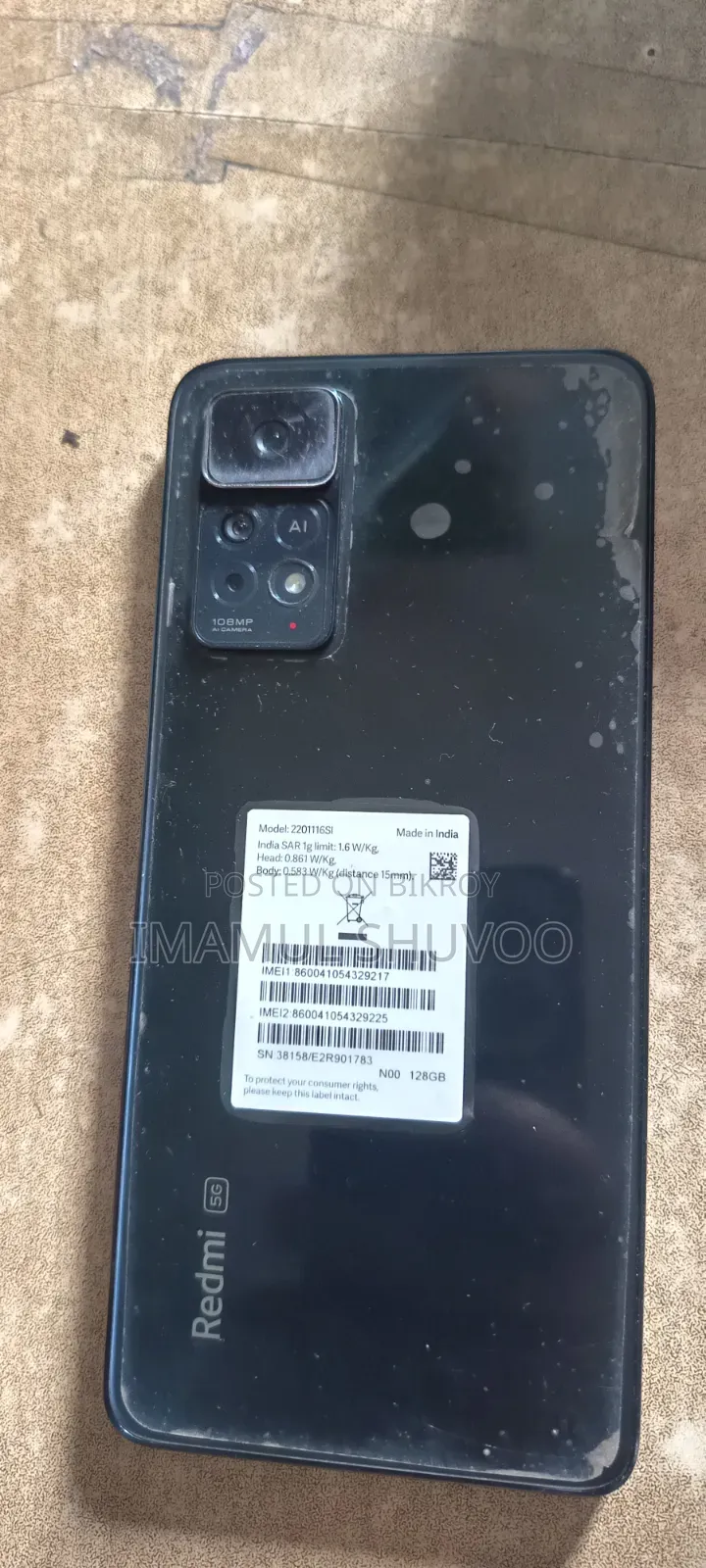Xiaomi Redmi Note 11 Pro+ 5G 128 GB Black