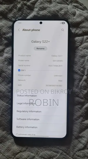 Samsung Galaxy S22+ 5G 256 GB Black