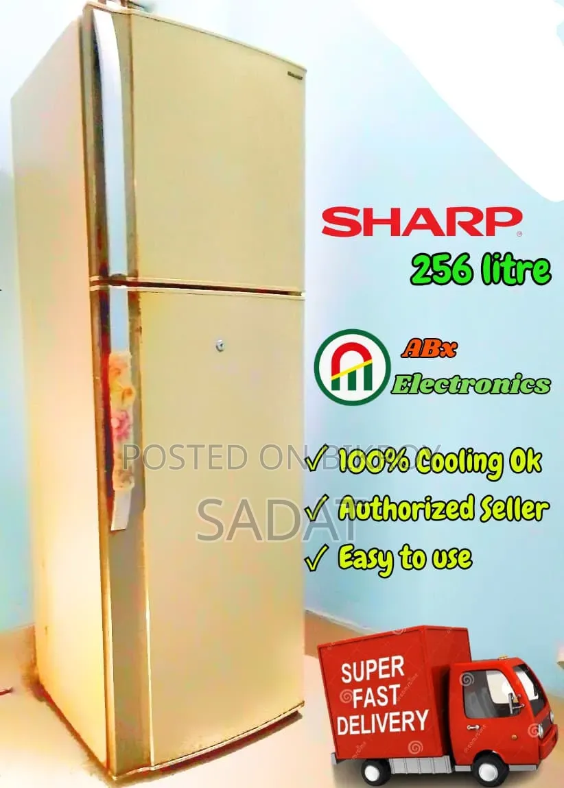 "SHARP" Brand Refrigerator 274 LTR Used 4 Years