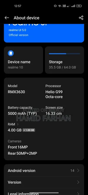 Realme 10 64 GB Black