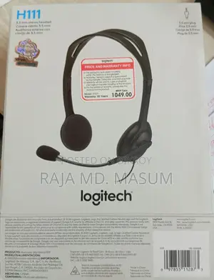Logitech H111 স্টেরিও হেডসেট (একটি পোর্ট)