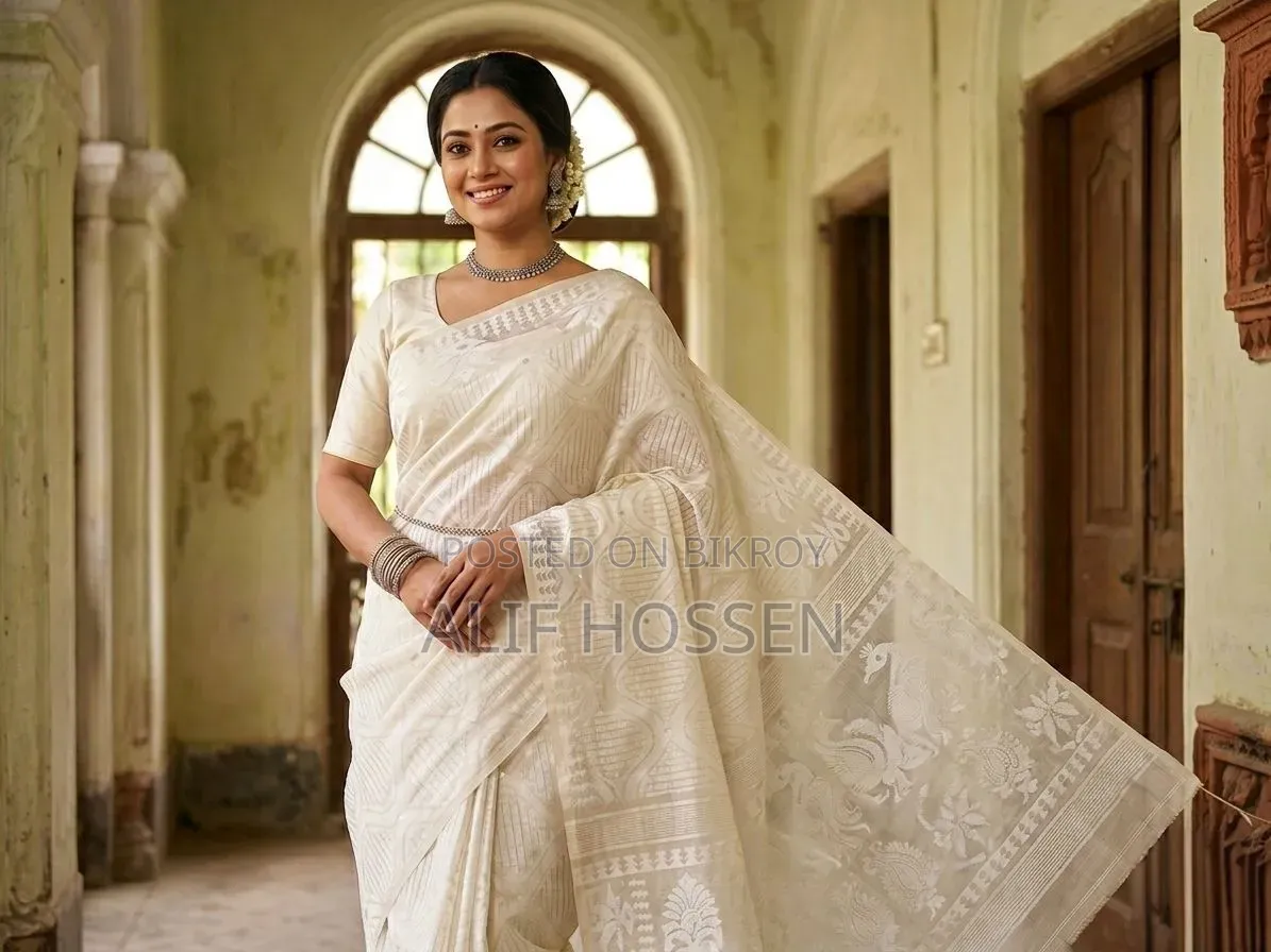 Experience Elegance with This Half Silk Tat Saree