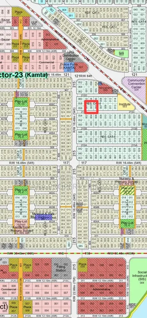 South-facing 5 katha plot in Sector 23.