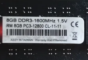 একটা Ddr3 8 Gb Ram