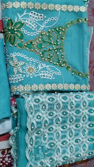 Exclusive Organza Embroidery Unstitched Three-Piece (With Inner)