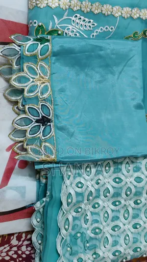 Exclusive Organza Embroidery Unstitched Three-Piece (With Inner)