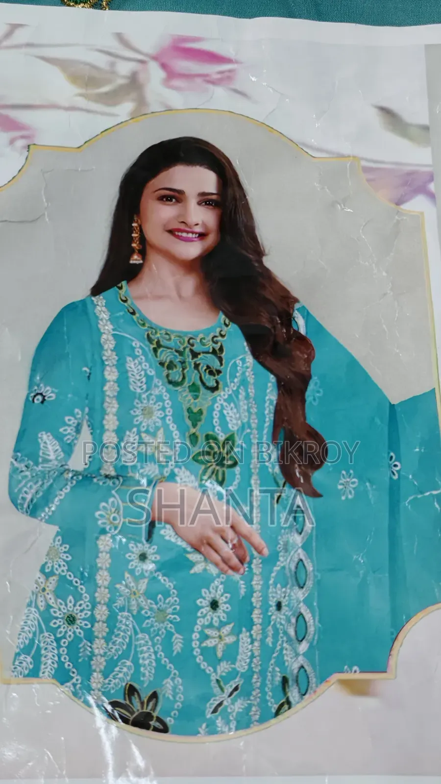 Exclusive Organza Embroidery Unstitched Three-Piece (With Inner)