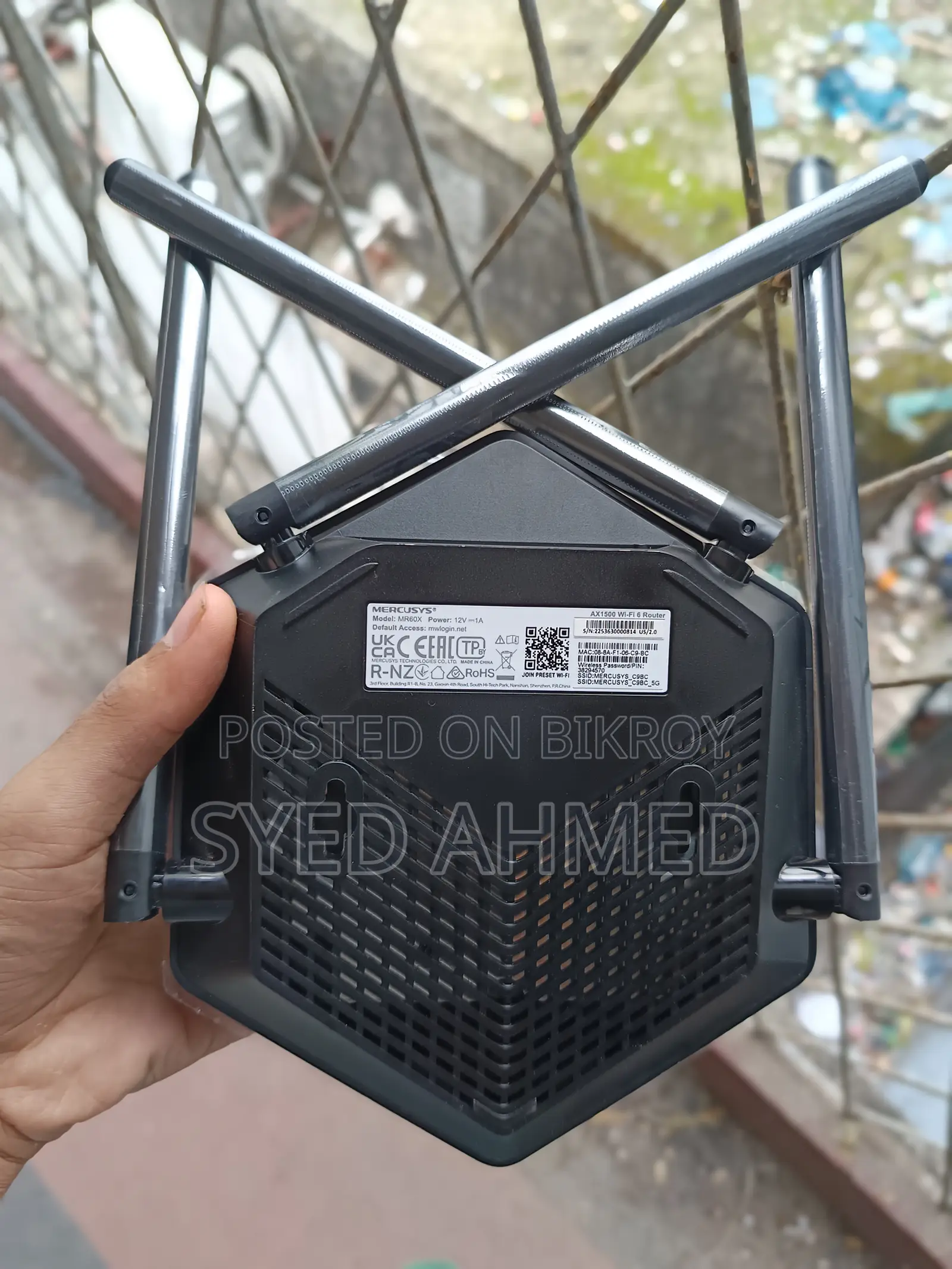 Mercusys Ax 1500 Wifi 6 Router