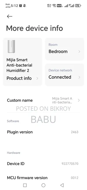 Mijia Smart Antibacterial Humidifier 2
