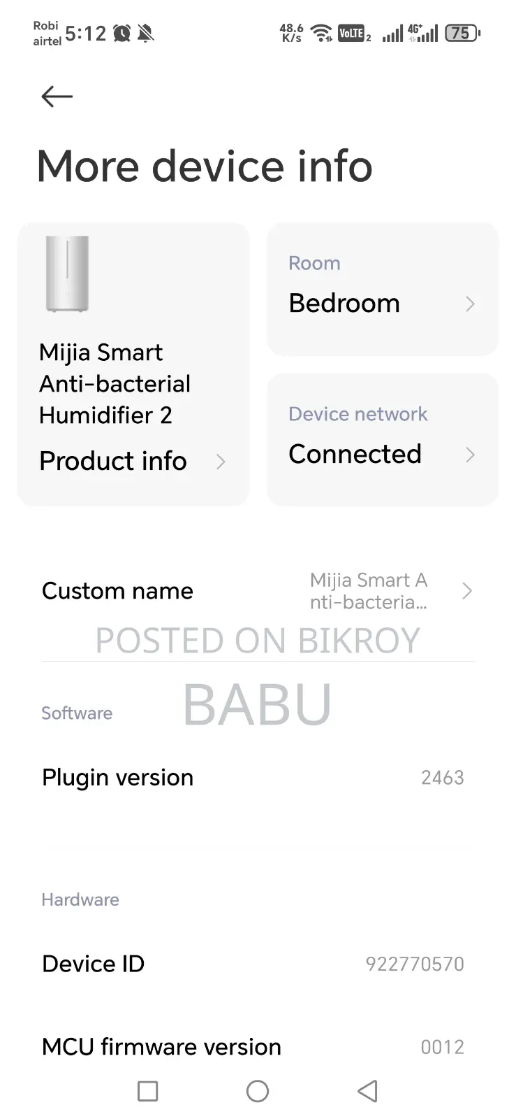 Mijia Smart Antibacterial Humidifier 2
