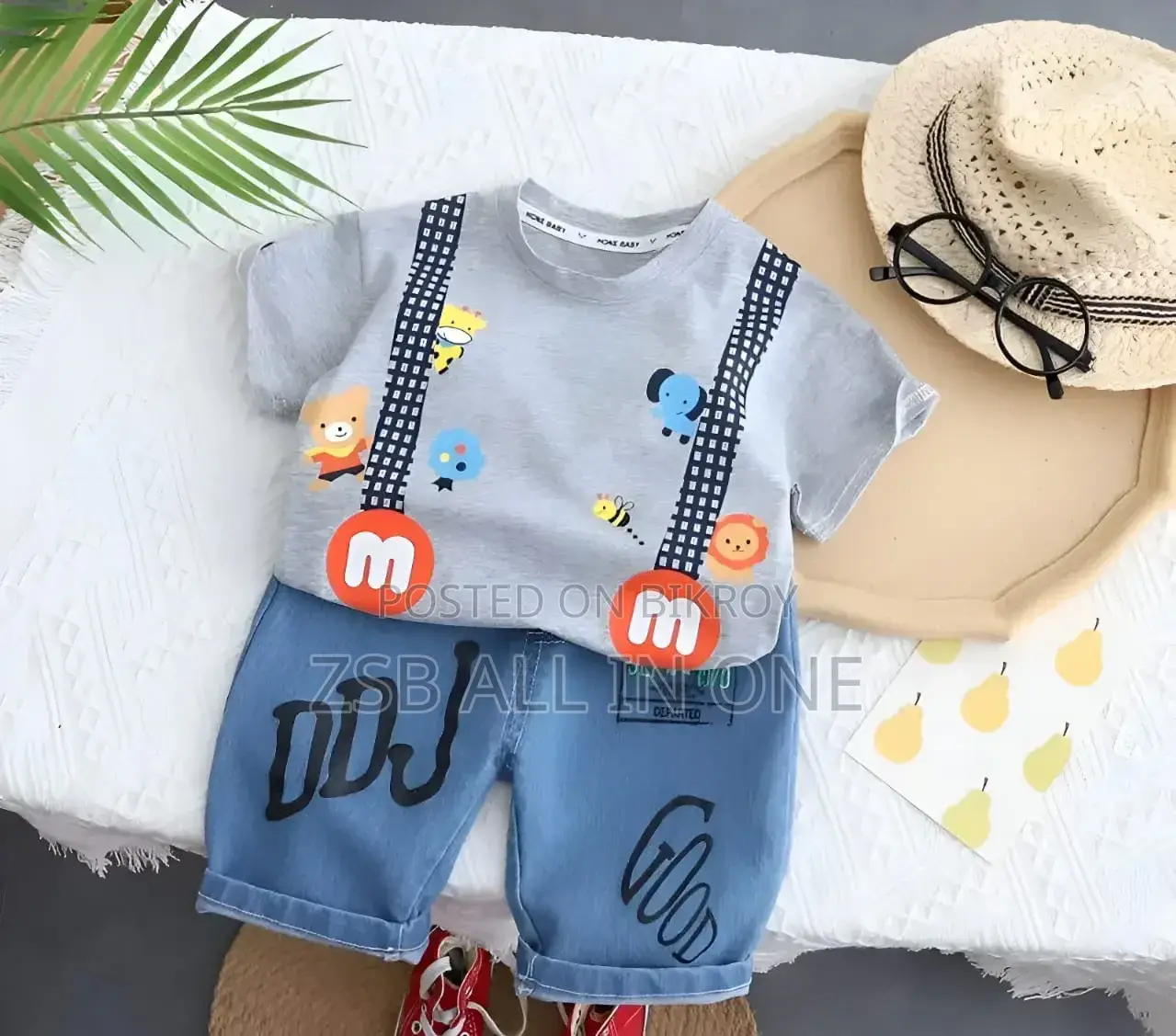 Premium Denim Set (T-shirt & Pants)