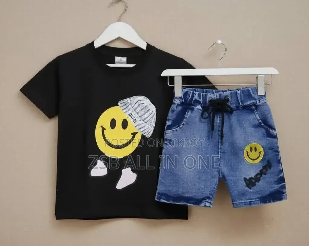 Premium Denim Set (T-shirt & Pants)