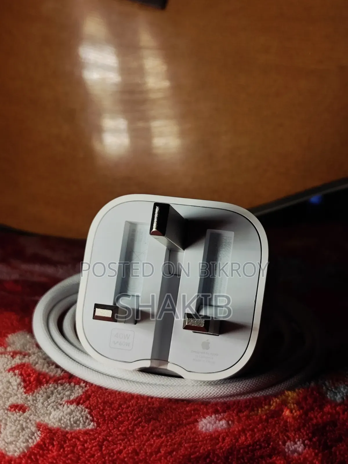 Original 40w Apple Adapter With 17 Pro Max Cable (Box Pulled)