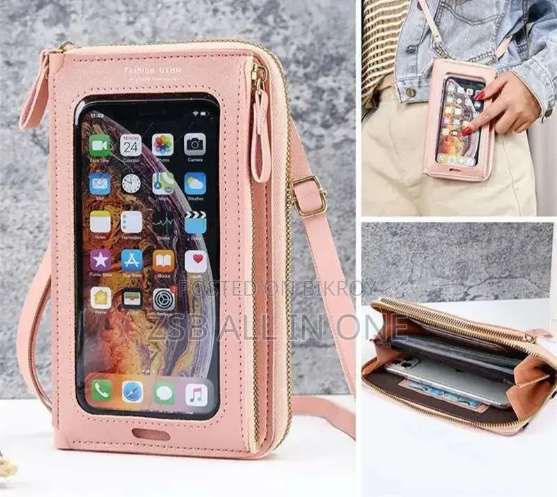 Women Bags Soft Leather Wallets Touch Screen