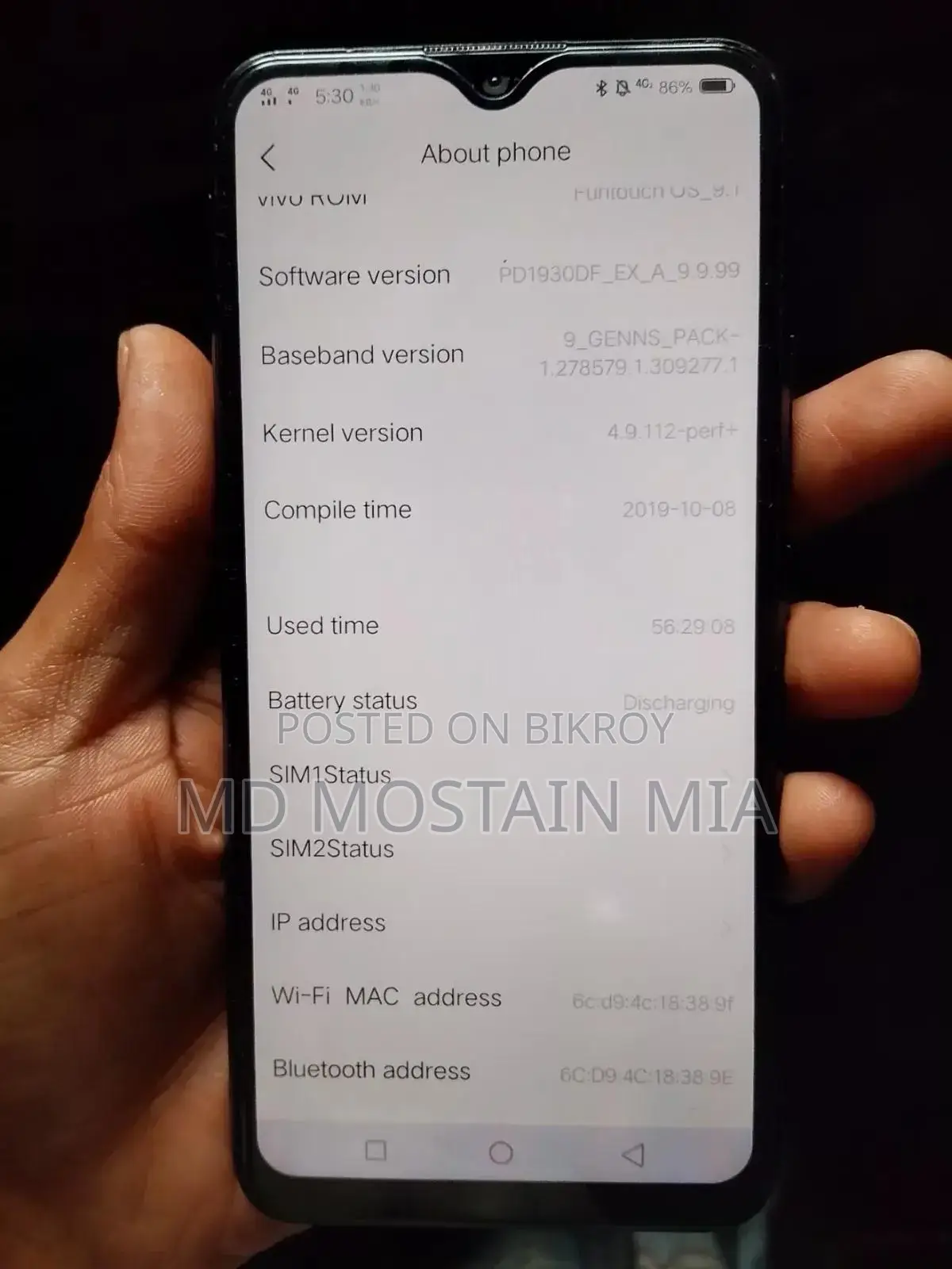 Vivo Y11 32 GB Blue