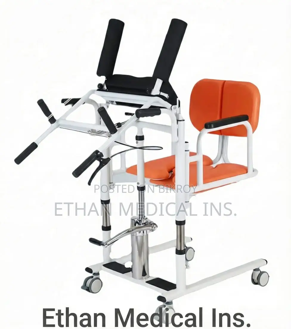 Hydraulic Patient Transfer With Commode Wheelchair
