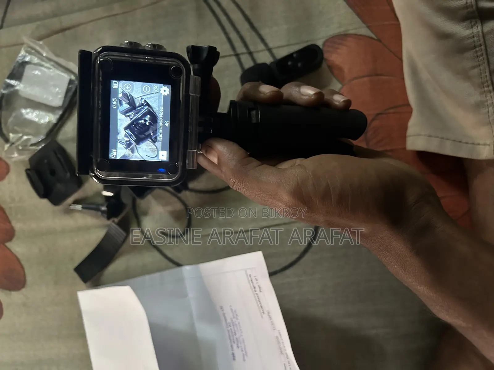 Action Camera Dual Display With Touch Screens