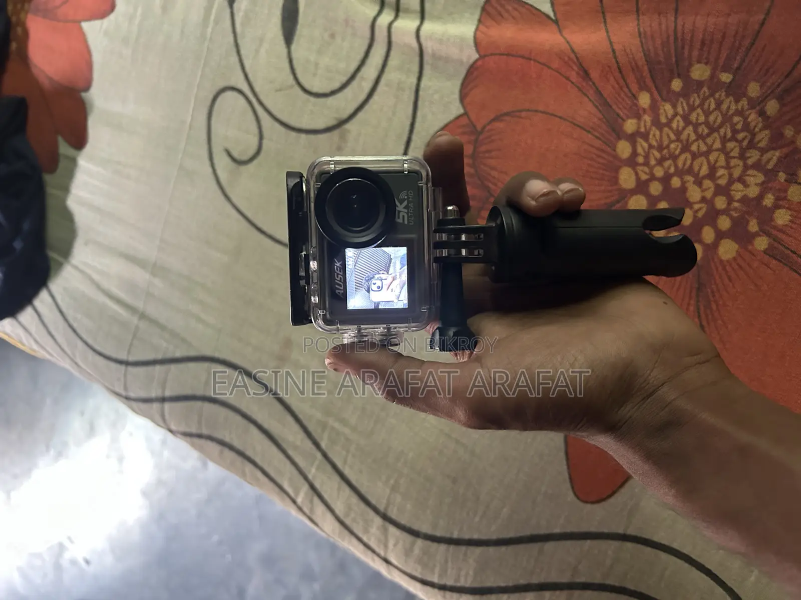 Action Camera Dual Display With Touch Screens